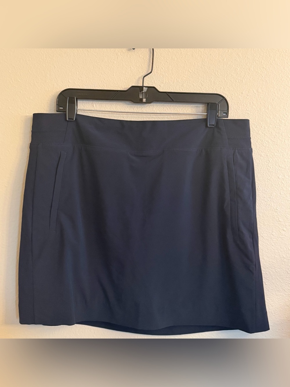 Athleta Navy Skort with Sleek Front Panels